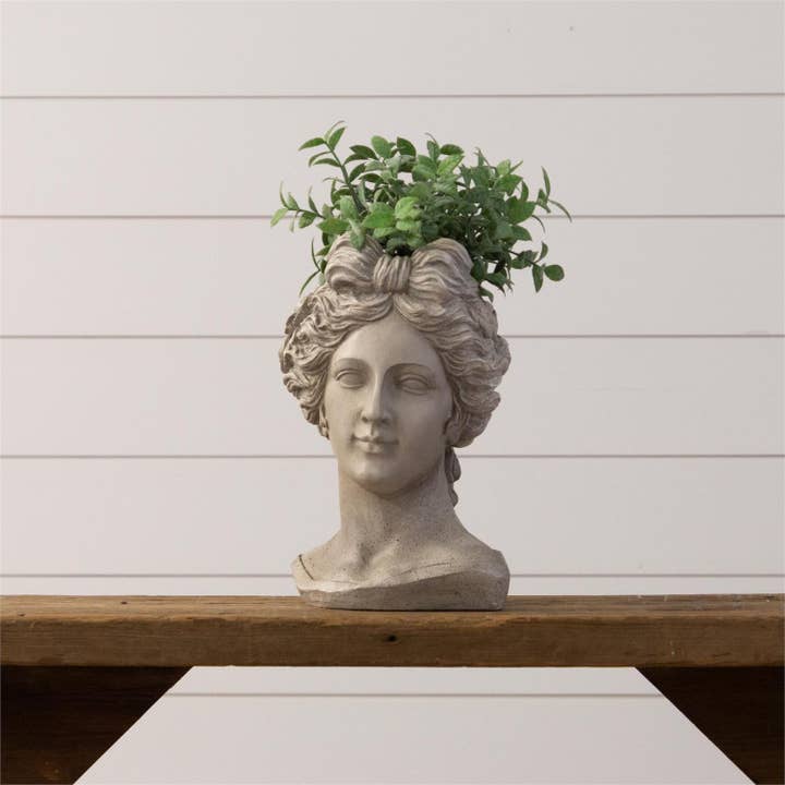 Audrey's Home & Gift - Wholesale Plant Pot - Lady Head Planter (PC)3