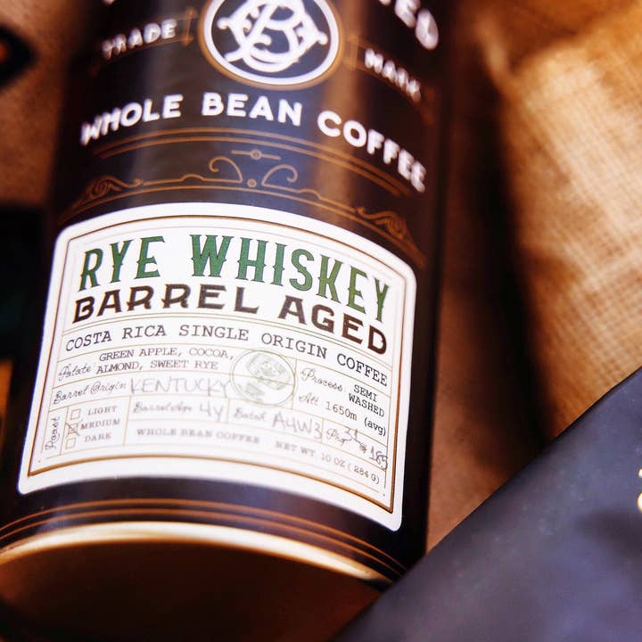 Oak and Bond Coffee Co. - Wholesale Coffee Beans - Rye Whiskey Barrel Aged Coffee1