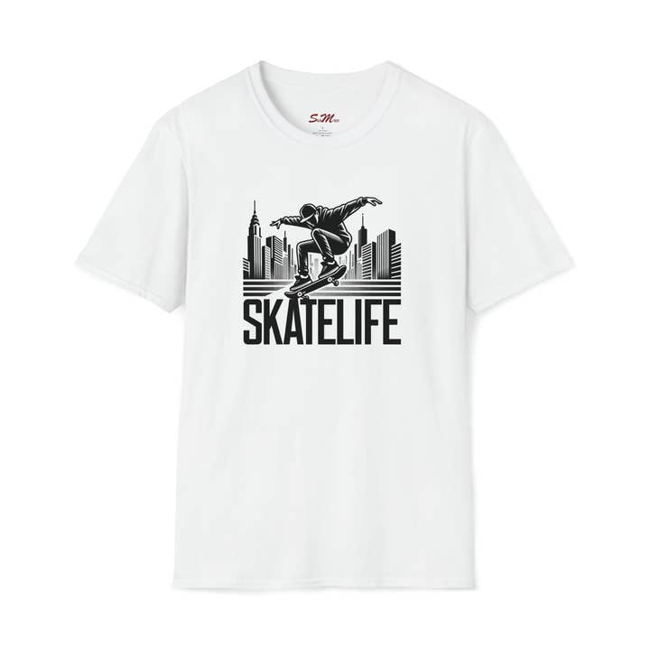 SKATELIFE Unisex Softstyle T-Shirt for wholesale by StickMuze