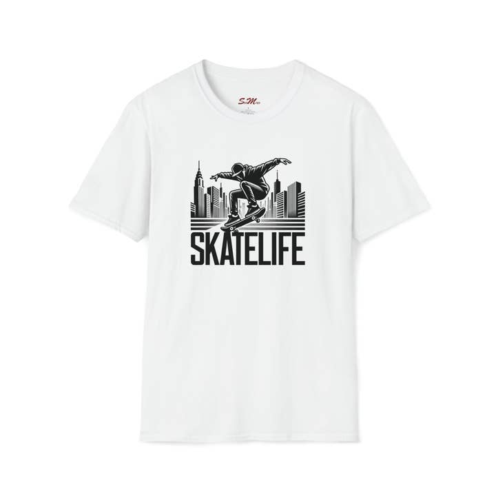 SKATELIFE Unisex Softstyle T-Shirt for wholesale by StickMuze