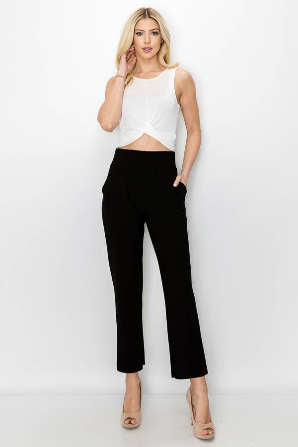 BLACK Kristy Crepe Knit Pant for wholesale on Faire7