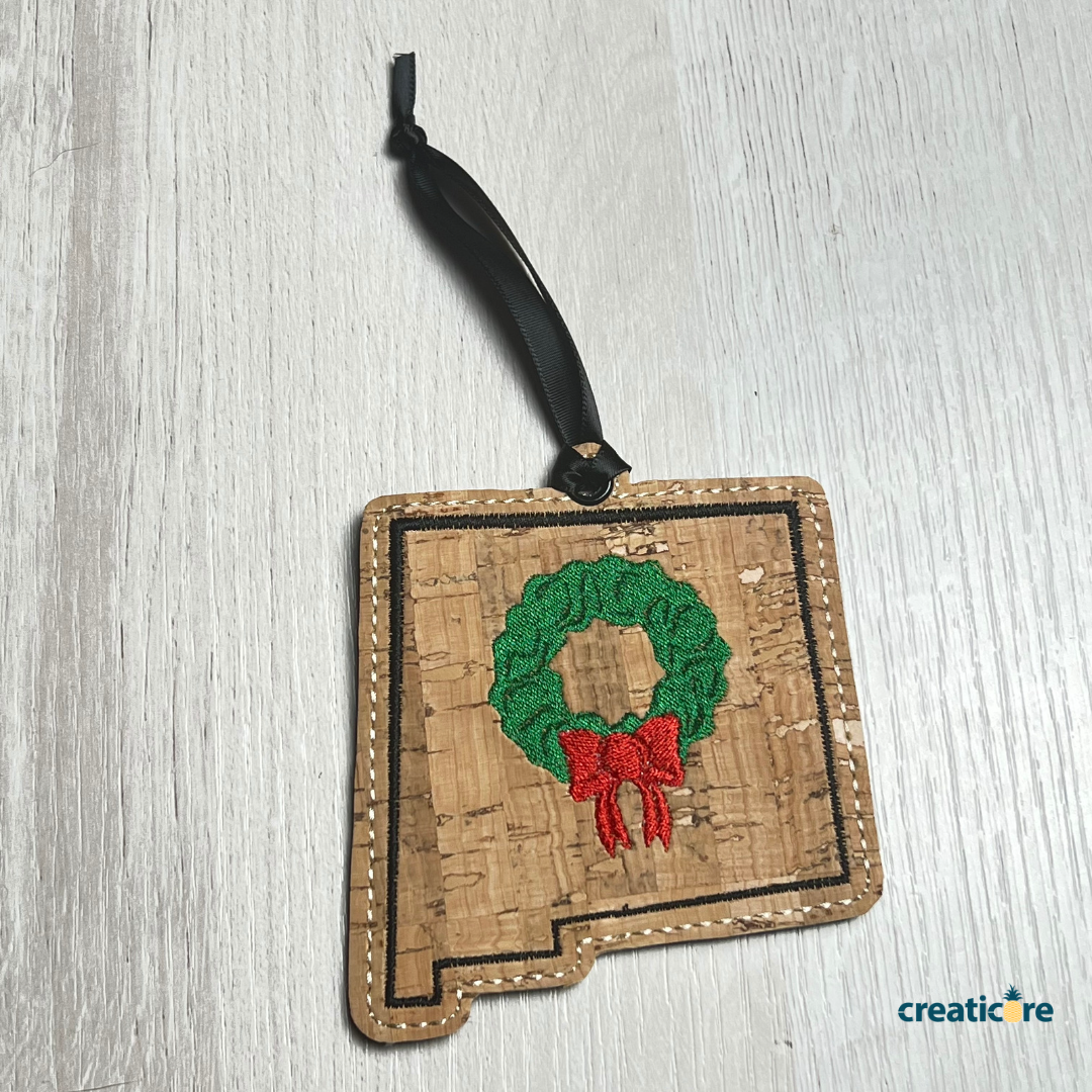 Creaticore Studio - Wholesale Ornament - New Mexico State Cork Ornament0