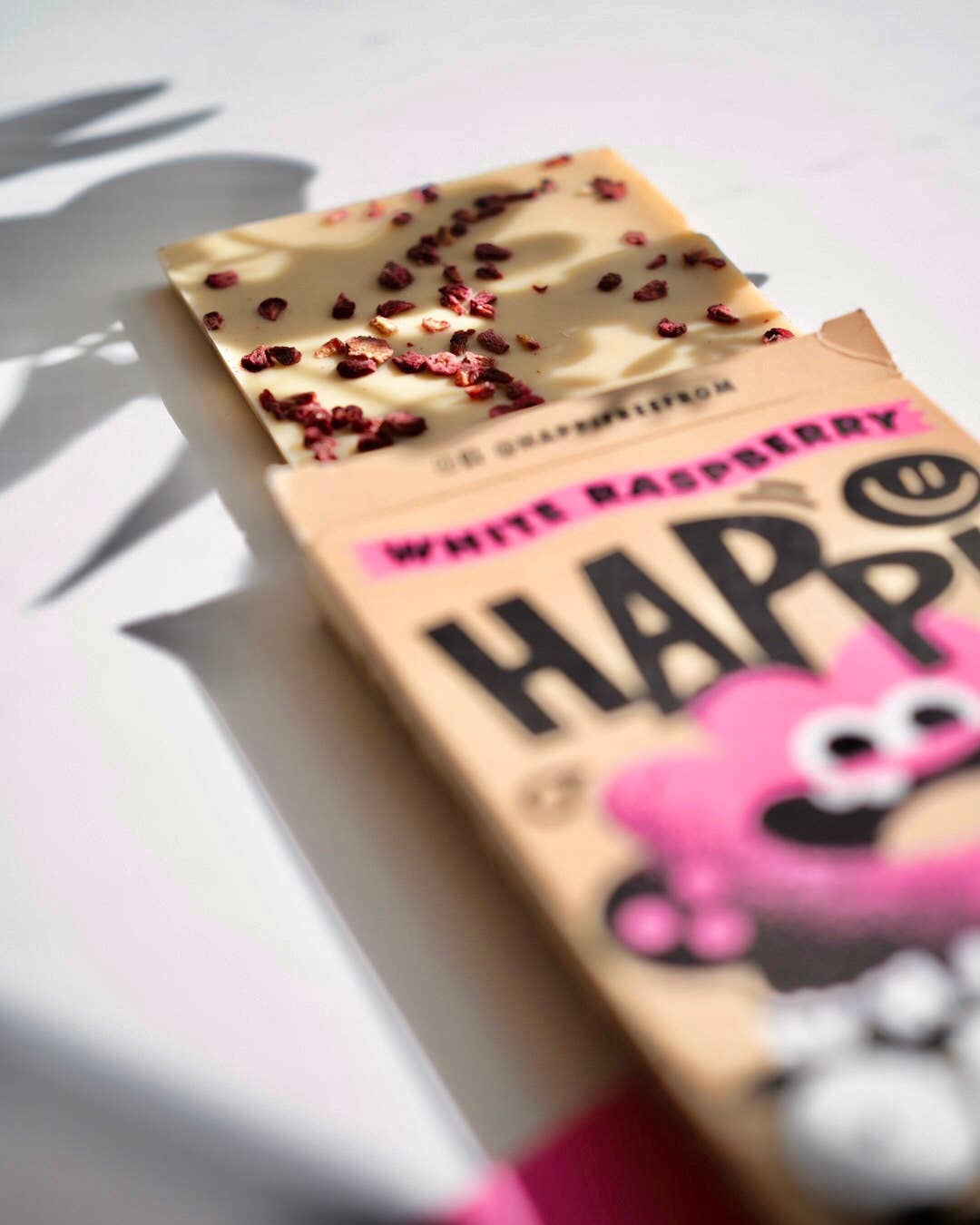 Happi - Vente Barre chocolatée - Barre aux framboises blanches, Happi Oat M ! Chocolat au lait, 40 g2