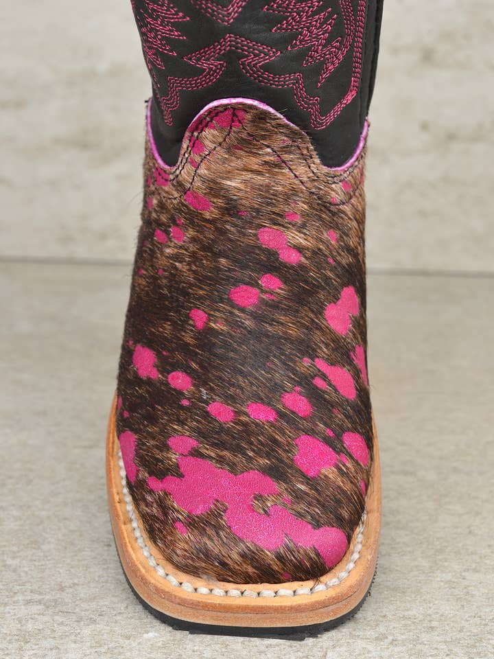 3502 FUCHSIA KIDS WIDE SQUARE BOOT for wholesale on Faire6