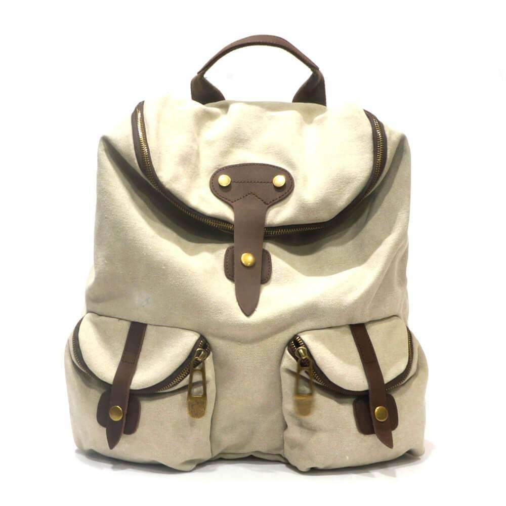 ZEDE PARIS - Wholesale Backpack - Women's - SAINT-PAUL - Canvas and leather backpack77