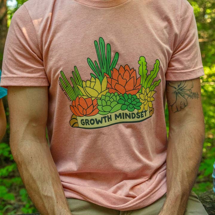 Growth Mindset Tee - Heather Sunset for wholesale by Illumine Collect