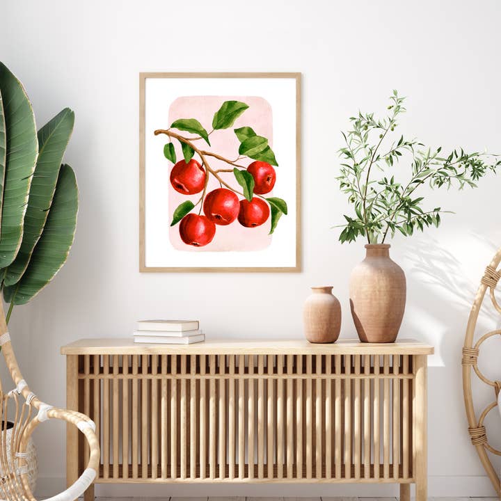 NorthHouse Creative Co. – wholesale Art print – Apples Watercolor Print4