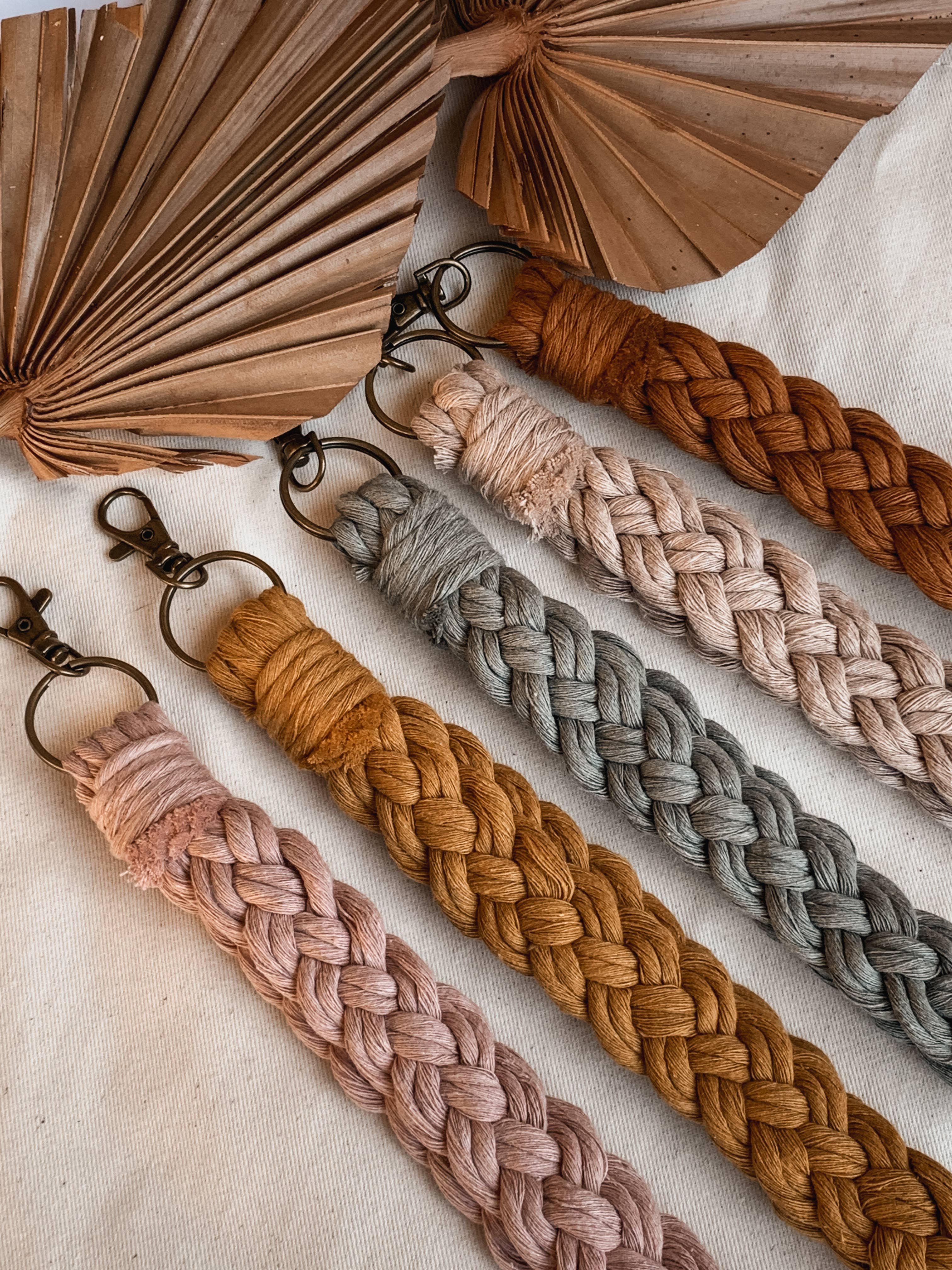 Offhand Fibers - Wholesale Keychain - Women's - Braided Wristlet Keychain - Everyday Accessories, Gifts9