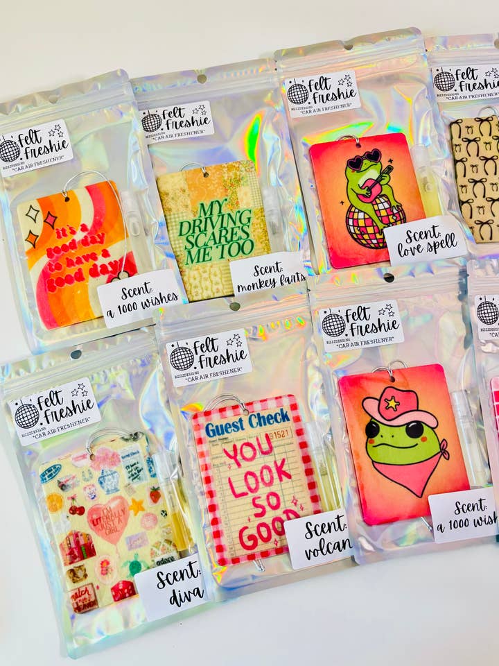 Freshies in feltro a tema Bow Coquette (confezione da 10) — Luxe Car per la vendita all'ingrosso da parte di Bizzz Designs