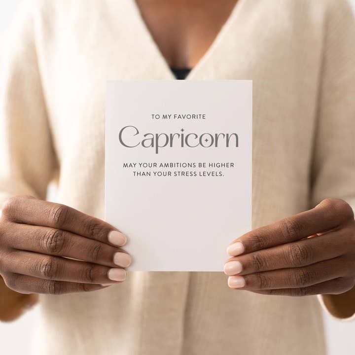 Blú Rose - Wholesale Birthday Card - My Favorite Capricorn Zodiac Birthday Greeting Card3