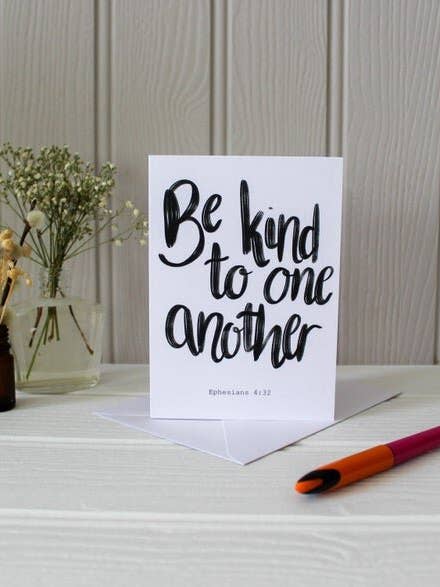 Cartão de Versículo Bíblico - Efésios 4 v 32 por atacado de Daisy & Joy Design