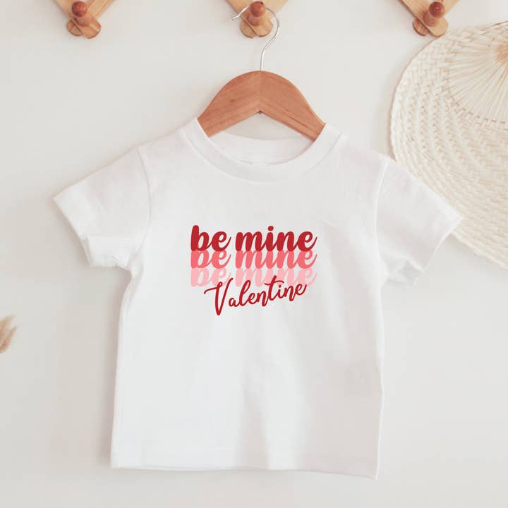 Be Mine Valentine Toddler Shirt for wholesale by Petite Star Rising