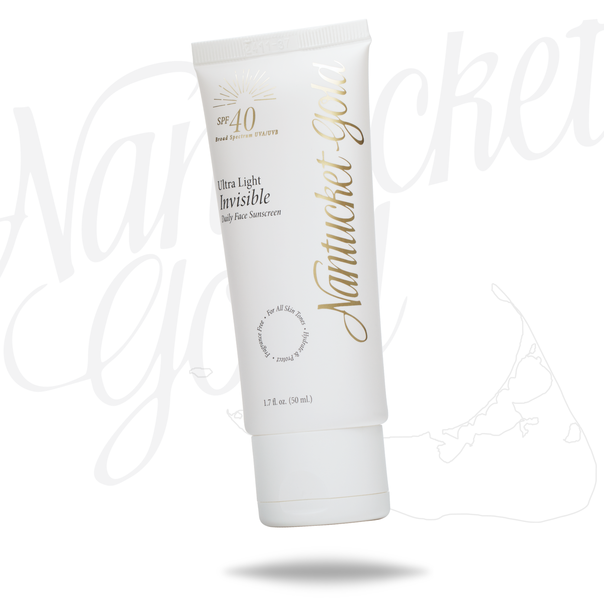 Nantucket Gold - Wholesale SPF Moisturizer - Nantucket Gold Invisible Daily Face Moisturizer with SPF 409