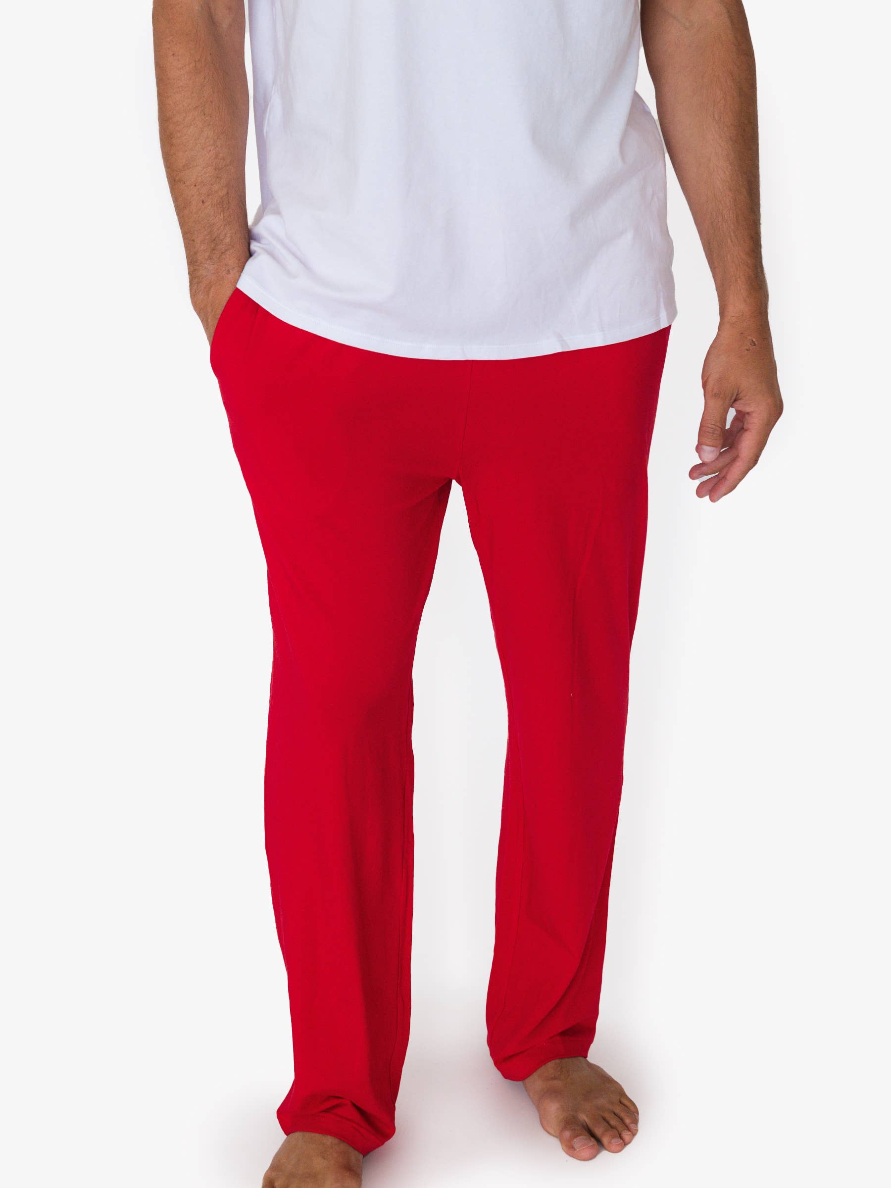 SoftSnooze™ Adult Cotton Modal Red Pajama Pants for wholesale on Faire1
