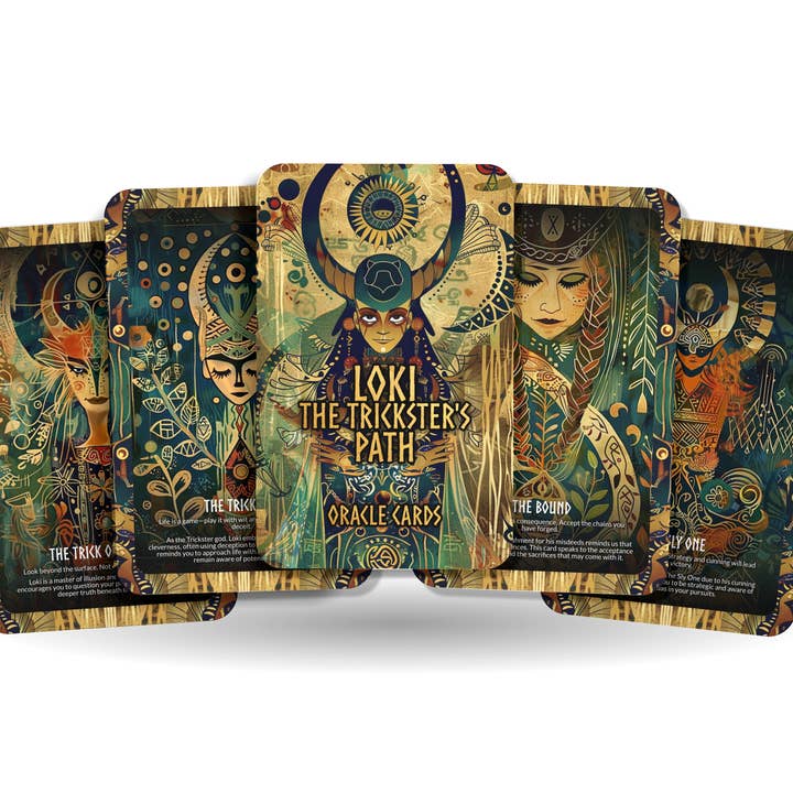 Ibiza Tarot USA – wholesale Tarot cards – Loki - The Trickster's Path Oracle Deck Cards - Navigating the complexities and challenges with cunning and wit