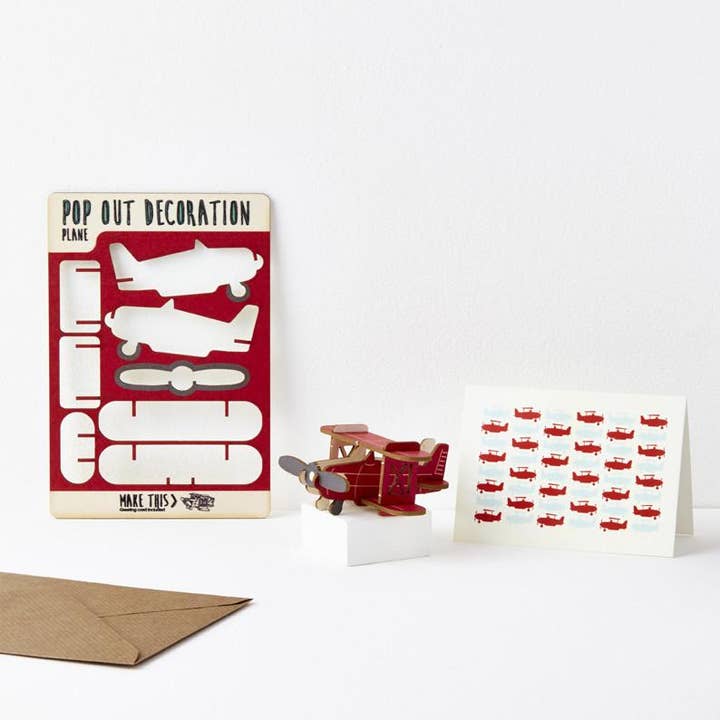 Pop Out Plane Greeting Card for wholesale by The Pop Out Card Company