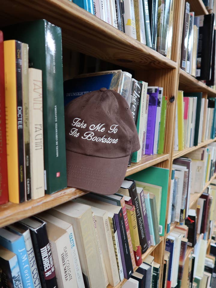 Take Me To The Bookstore Hat for wholesale by House of Jupiter