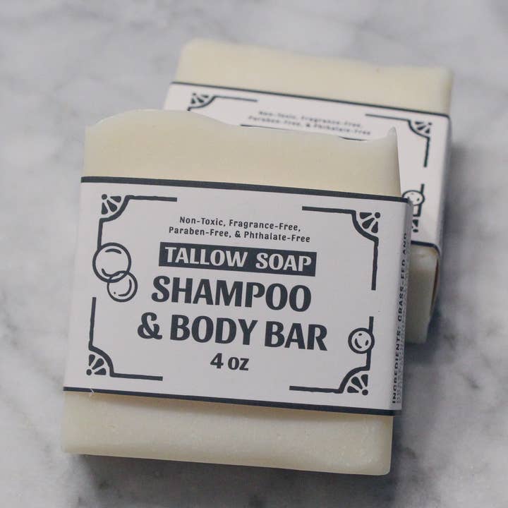 Myers Manor LLC - Wholesale Bar Soap - Grass-Fed Tallow Soap Shampoo & Body Soap Bar - 4 oz.0