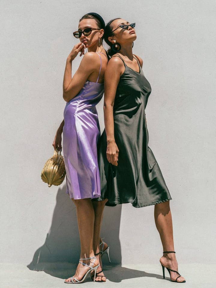 Vestido lencero Florida Minimalista para venta al por mayor de MUSE FASHION