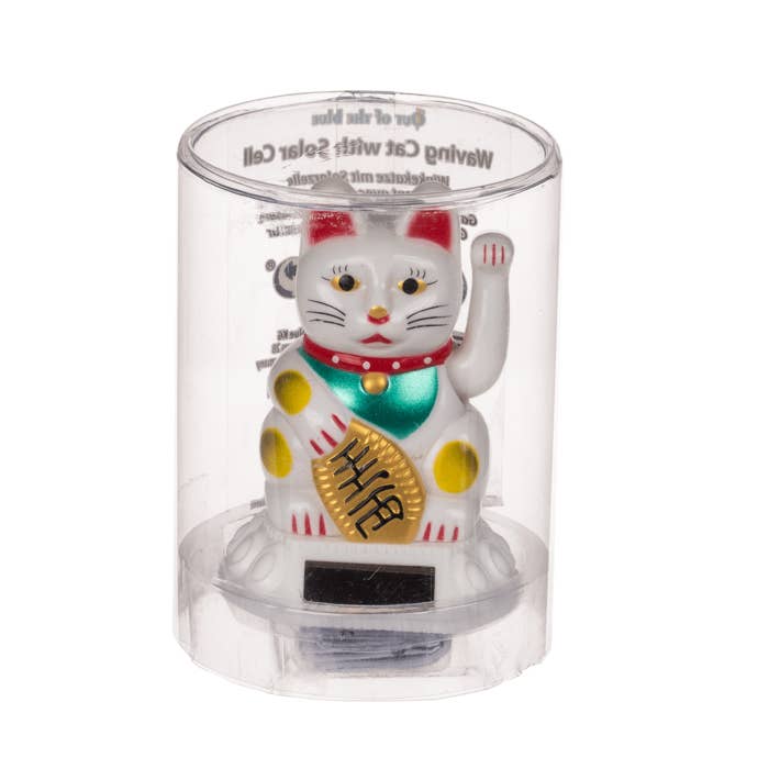 Out of the blue KG - Wholesale Figurine Toy - Kids - Waving cat, with solar cell,
