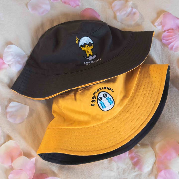 Egg-xercise | Egg-cellent Reversible Bucket Hat for wholesale by JYK Doodles