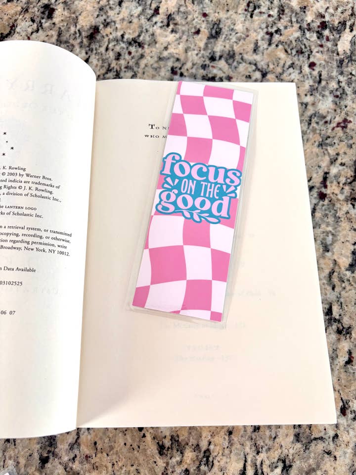 Inspirational Positivity Bookmark, Gift Book Mark, Pink for wholesale by Jewels For Hope