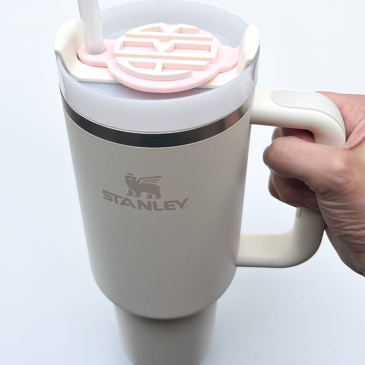 Modern Mama - Wholesale Drink Topper - Monogram Stanley Name Plate | Monogram | Stanley topper