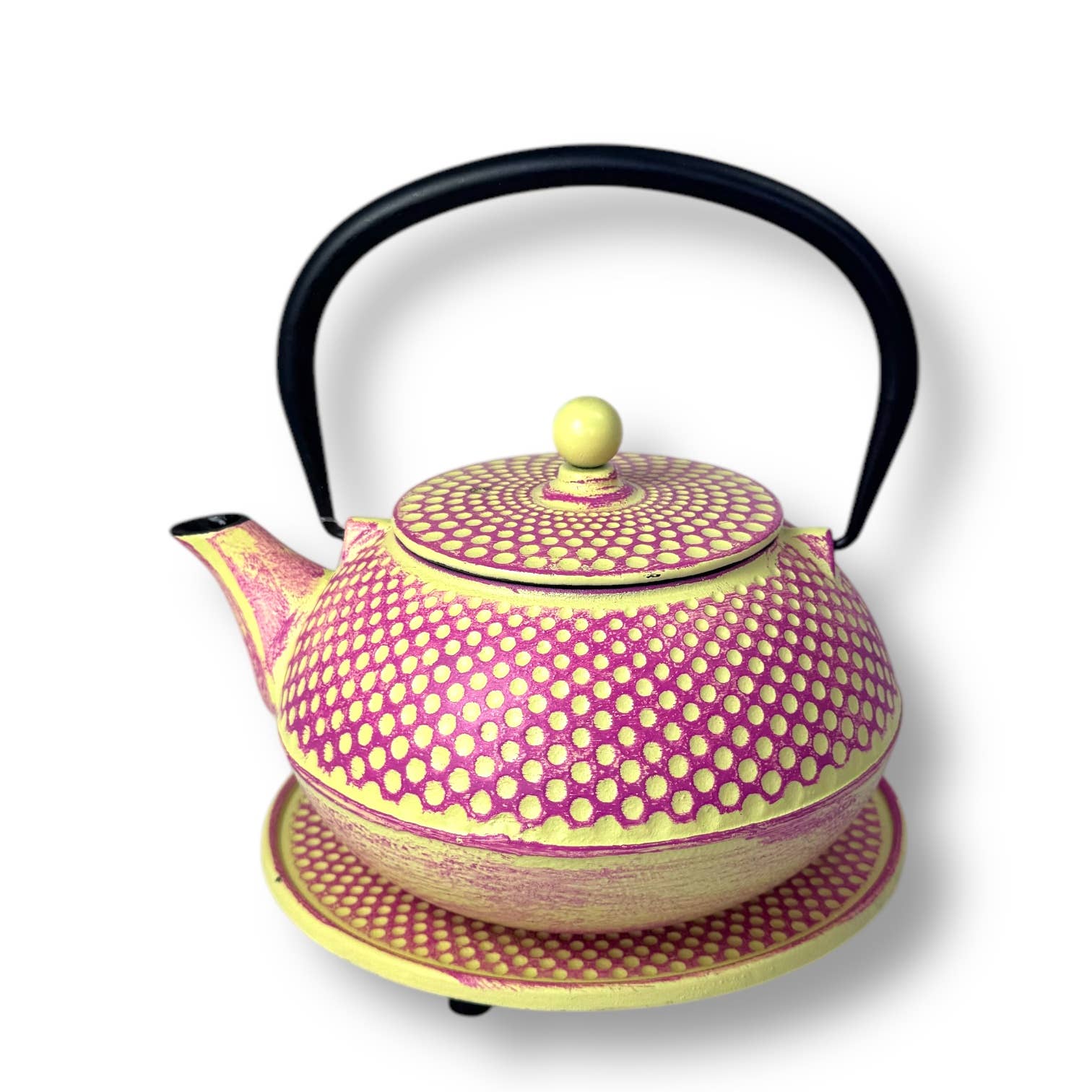 Ja-Unendlich - Wholesale Tea Pot - Cast Iron Teapot Arora with Concave Pattern 0.9l0