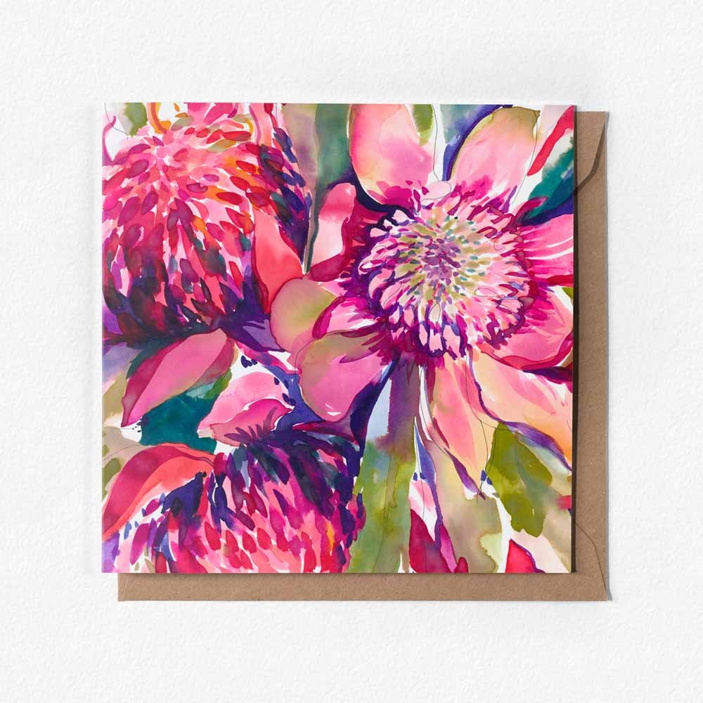 Natalie Martin | Australian Watercolour Artist - Wholesale Everyday Greeting Card - 'Jewels' Greeting Card1