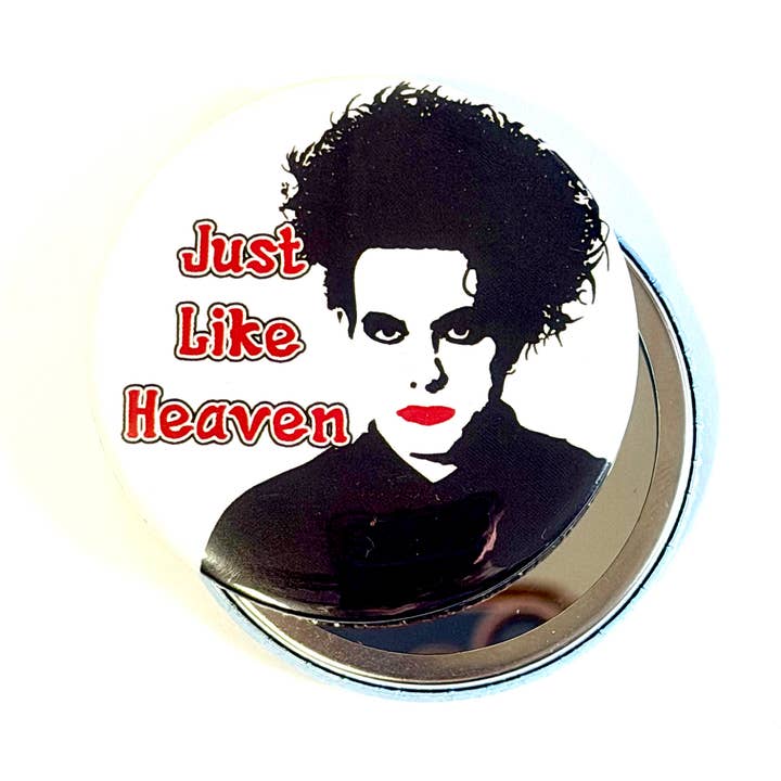 The Cure Just Like Heaven 1980s Inspired Pocket Mirror for wholesale by Bite Your Granny
