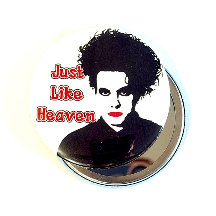 The Cure Just Like Heaven 1980s Inspired Pocket Mirror for wholesale by Bite Your Granny