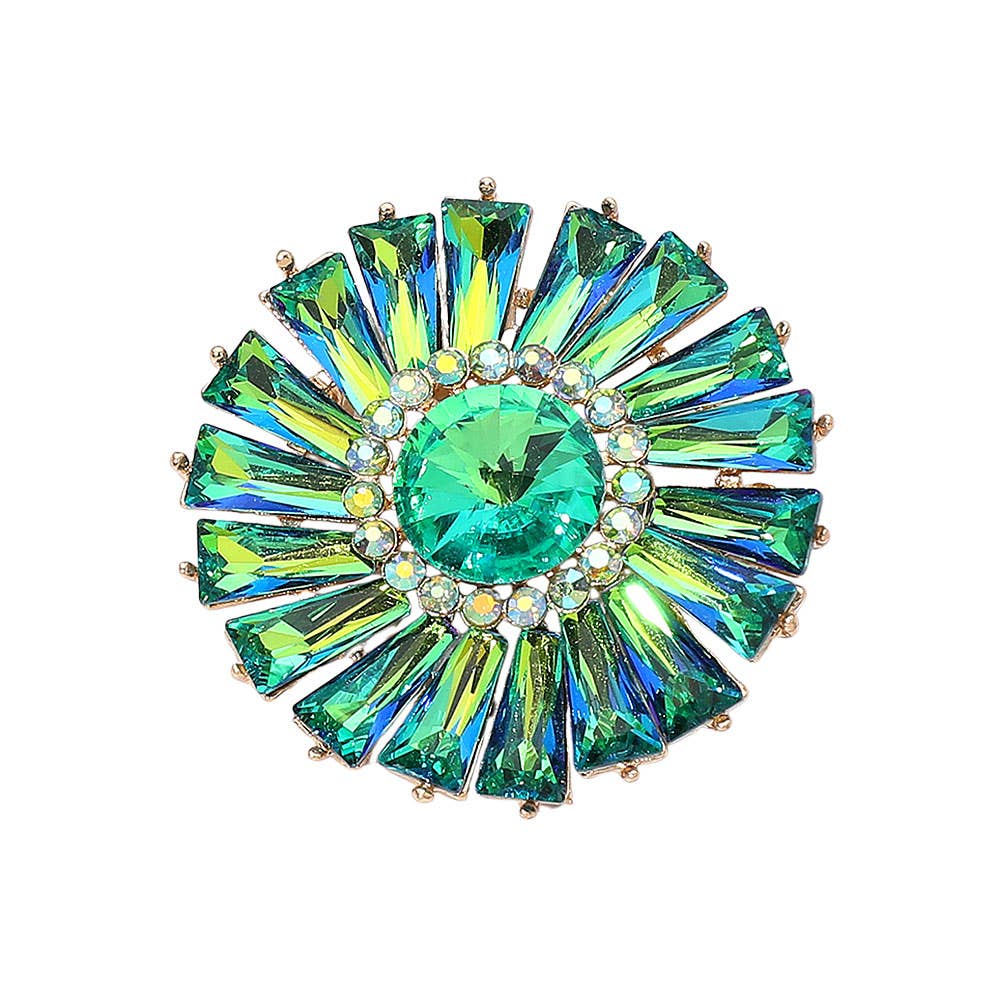 Sensibling Corp. - Wholesale Broche - Stralende Edelsteen Bloemen Speld Broche10