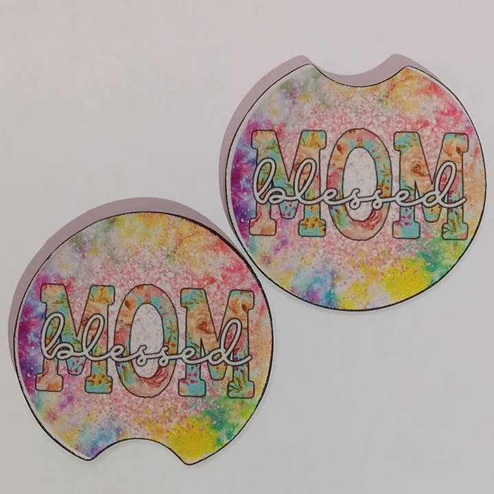 Juego de posavasos para coche Blessed Mom para venta al por mayor de Beautiful Creations by Laney