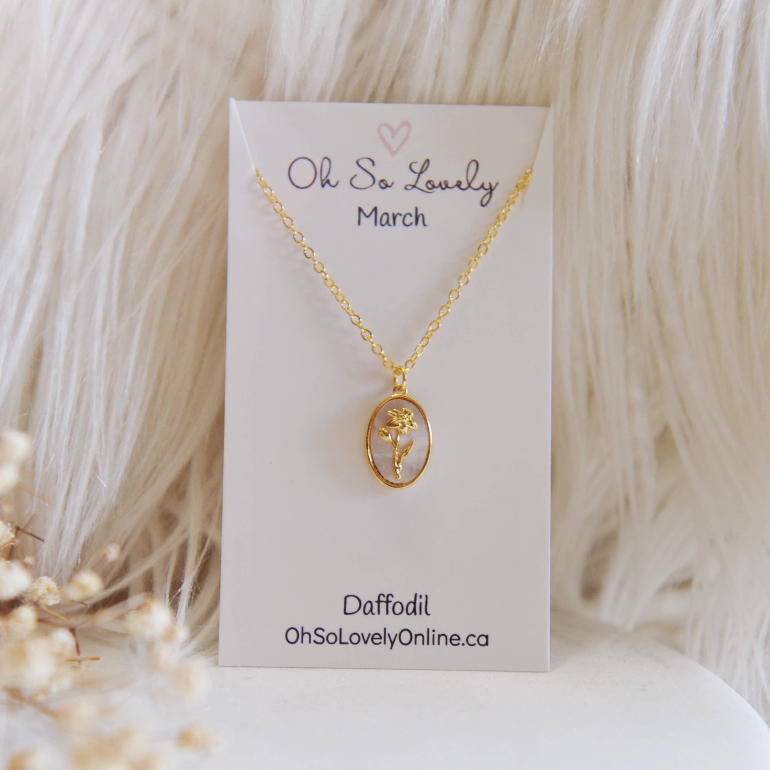 Oh So Lovely - Wholesale Pendant/Charm Necklace - Flora Birth Flower Necklace12