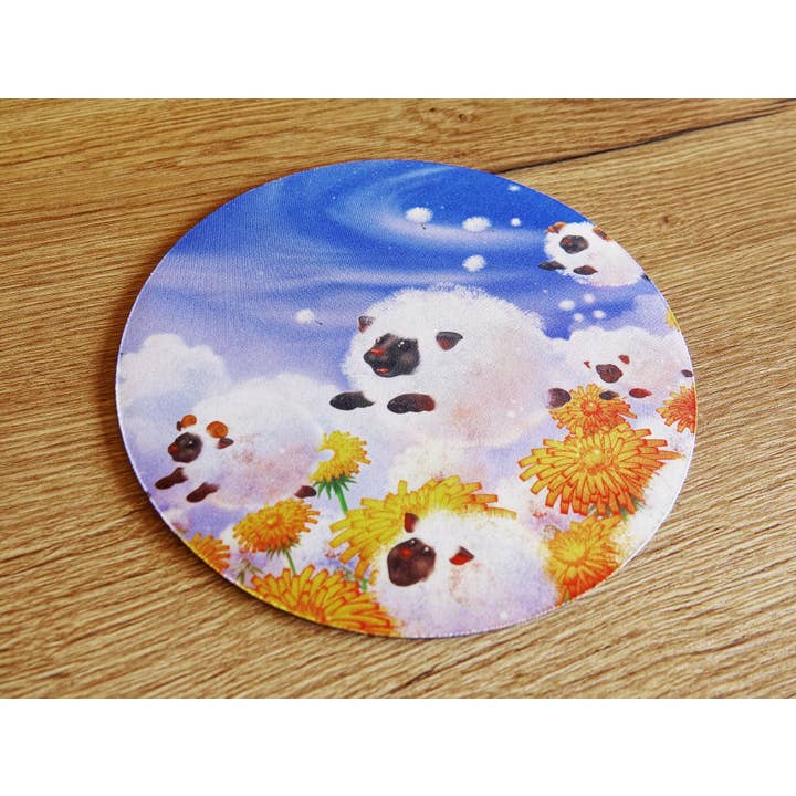 Dandelion sheep mouse pad for wholesale by Digitaldreamcloud