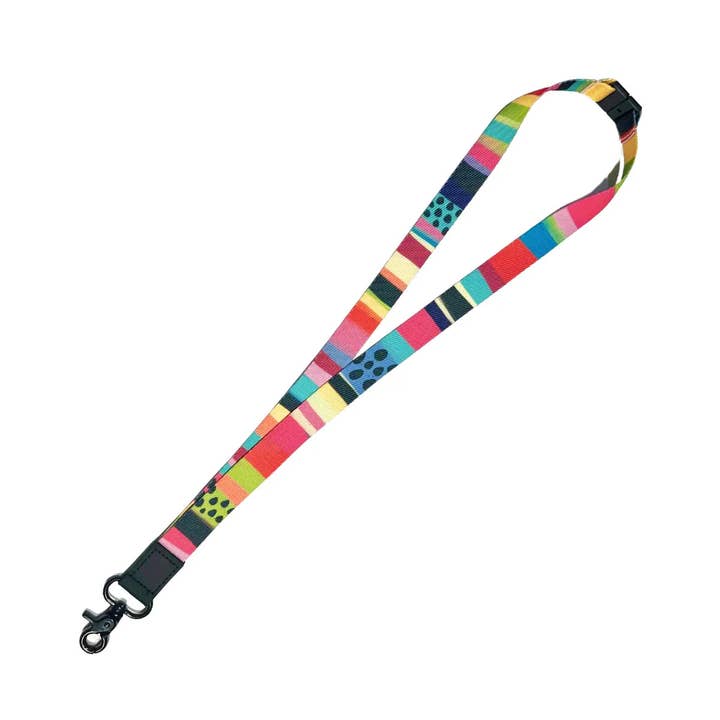 Rainbow Stripe Lanyard for wholesale by Ruby Olive Pty Ltd