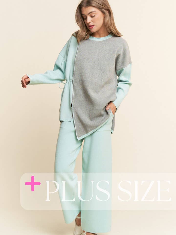 J.NNA - Wholesale Top & Pant Set (NOT Loungewear) - Women's - Soft Knit 2PC Set Long Sleeve Top & Bottoms S-L/1X-3X12