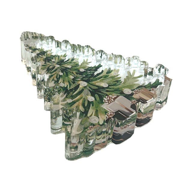 Maven Home - Wholesale Decorative Tabletop Object - Acrylic Napkin Weight, Christmas Tree0