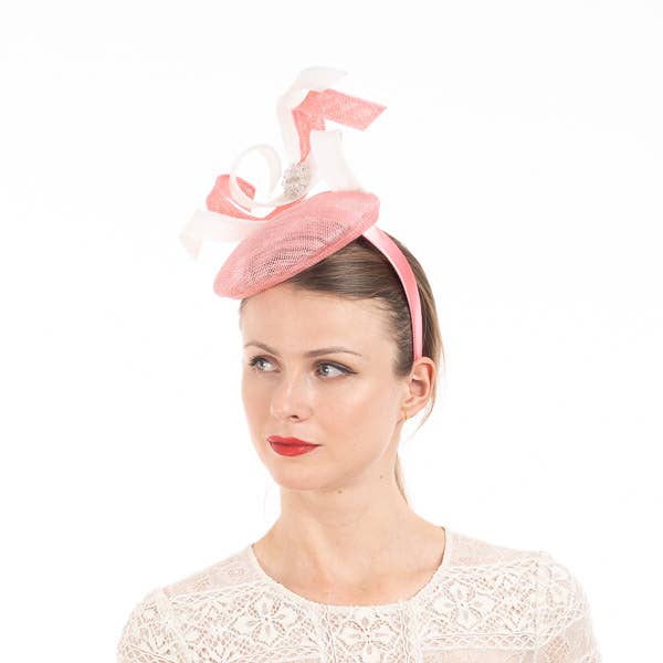 KaKyCo - Wholesale Fascinator Hat - Women's - Two tone S shape sinamay fascinator headband | 5939H11