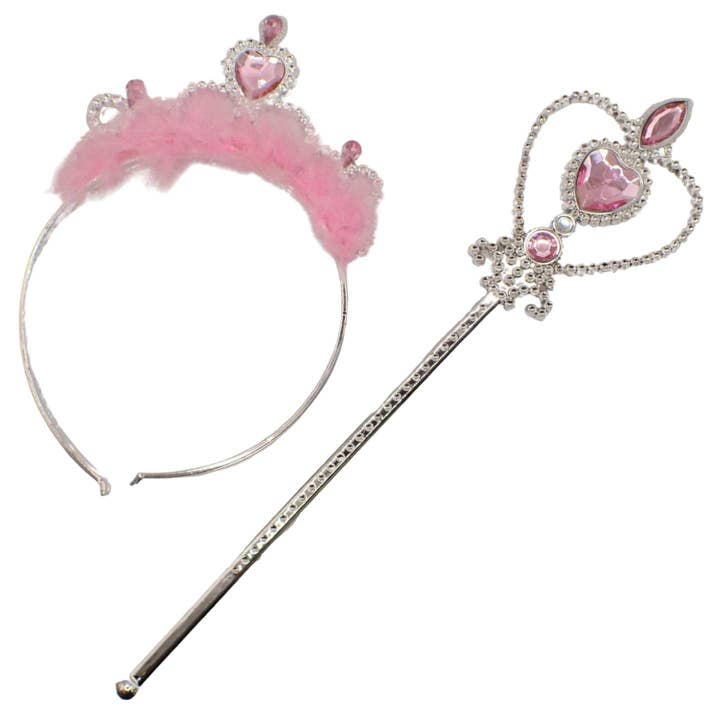 Topkids Accessories – wholesale Costume – Child – Tiara and Wand set, Girls Toys, Princess Costumes for Girls, Princess Toys, Girls Dressing Up Costumes, Kids Magic Wand, Kids Tiara, Magic Set