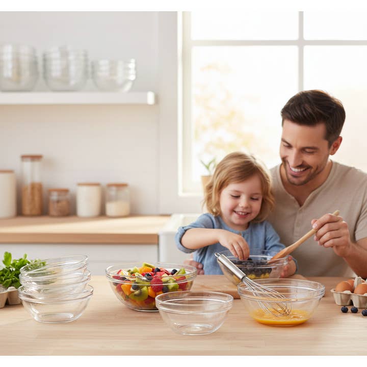 Kadra Kitchenware - Wholesale Bowl - Duralex Lys Clear Stackable Glass Bowls1