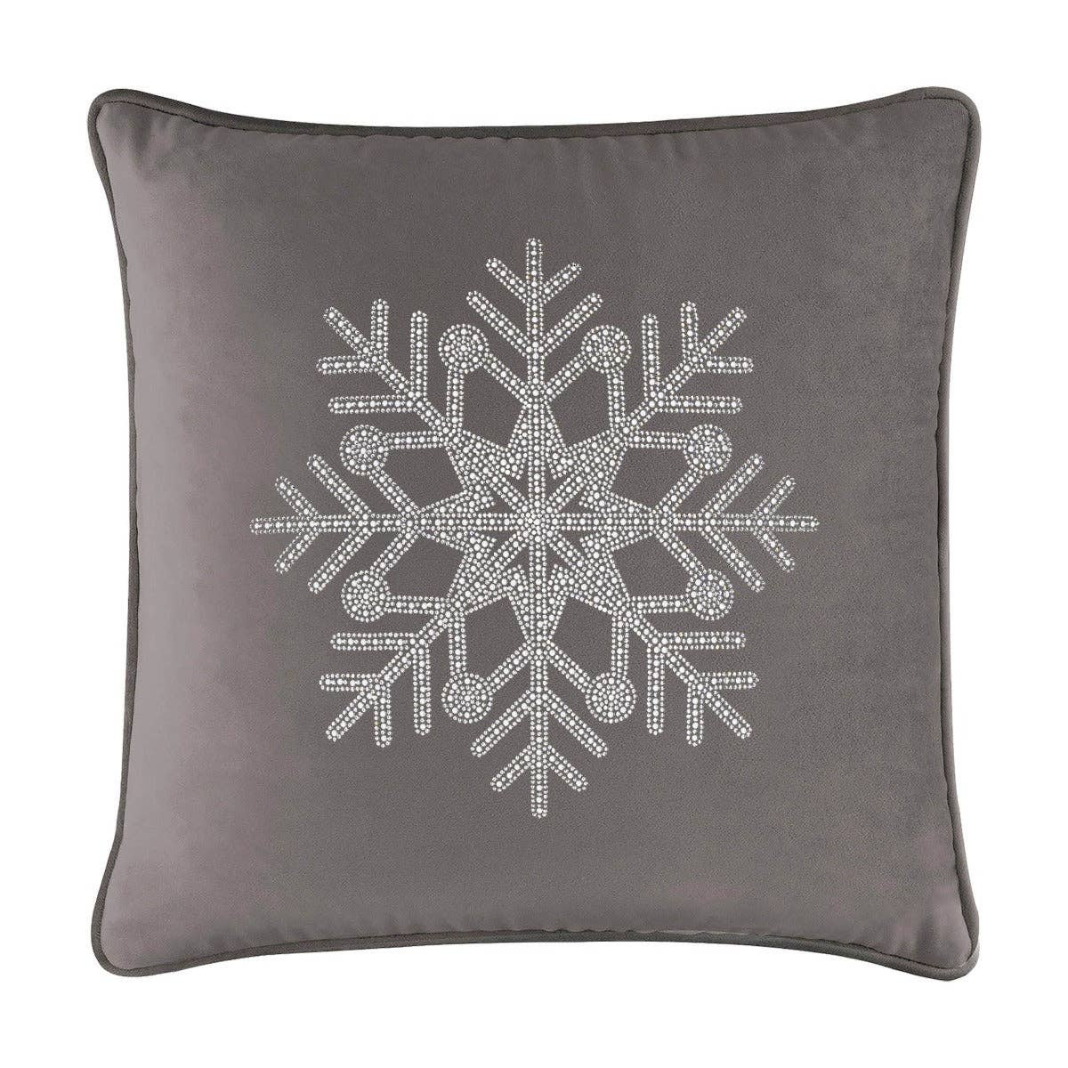 Sparkles Home - Wholesale Throw/Decorative Pillow - Rhinestone Snowflake Pillow48