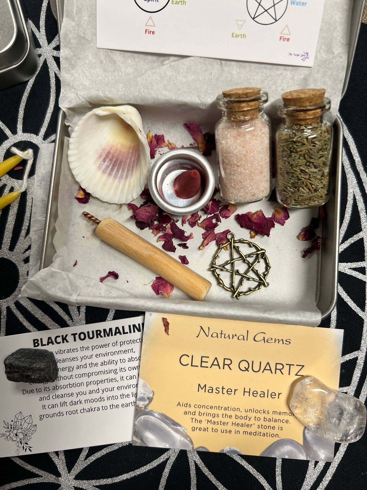 The Purple Spell – wholesale Craft supplies – Witch Travel Altar Kit - Spell Kit for Spells and Ritual5