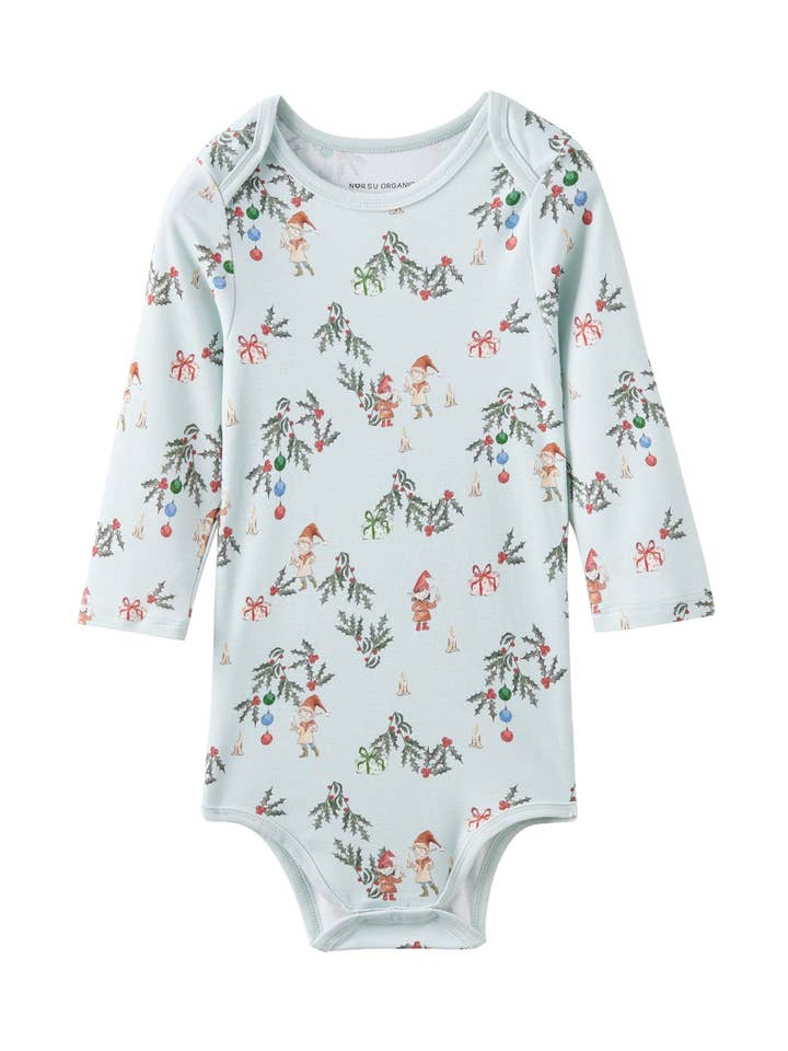 Body à manches longues bio pour bébé-Jolly pour la vente par Norsu Organic