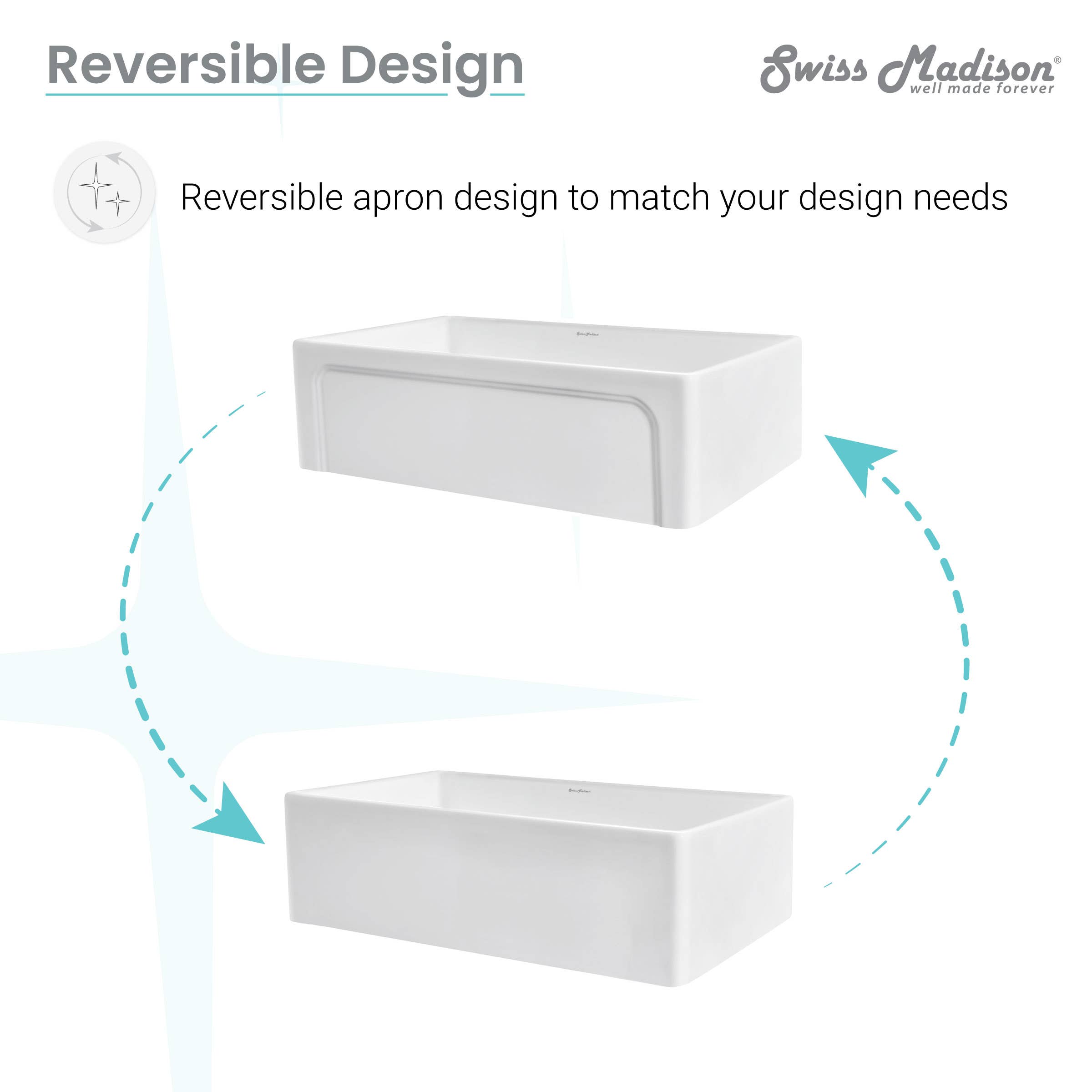 Swiss Madison - Wholesale Kitchen Appliance - Lyon Fireclay Single Basin Farmhouse Kitchen Sink4
