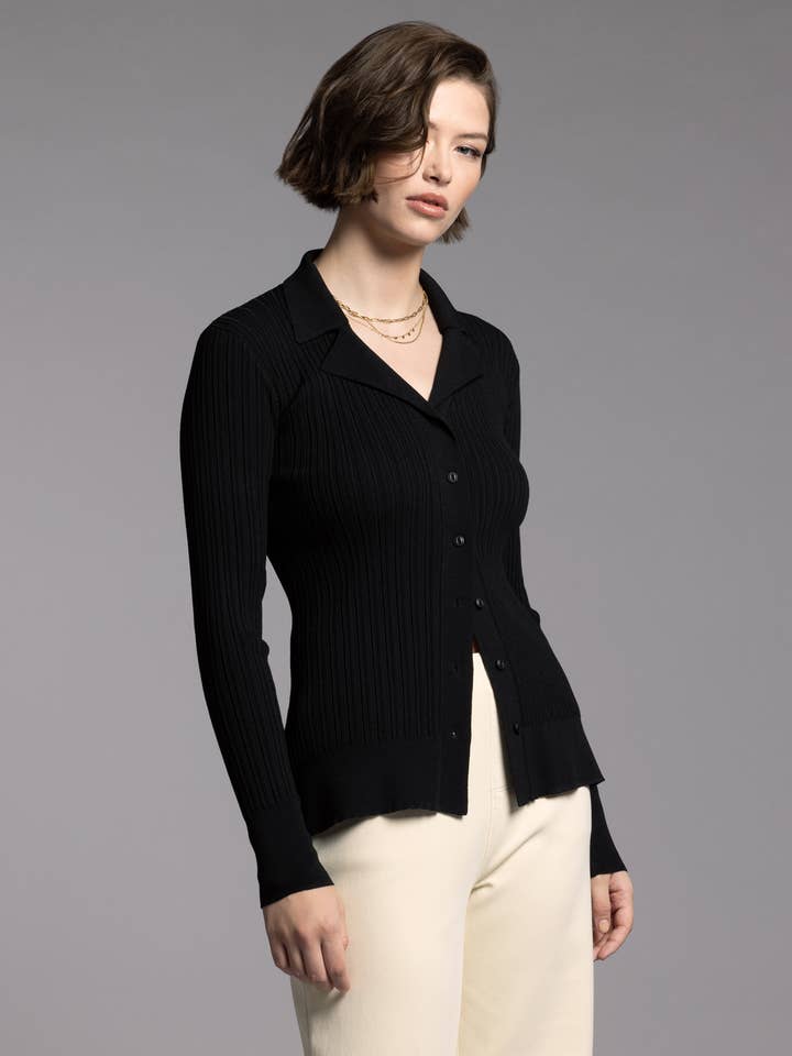 Weekend Los Angeles - Wholesale Knit Top - Women's - Notch Collar Knitted Top - ALLISON TOP