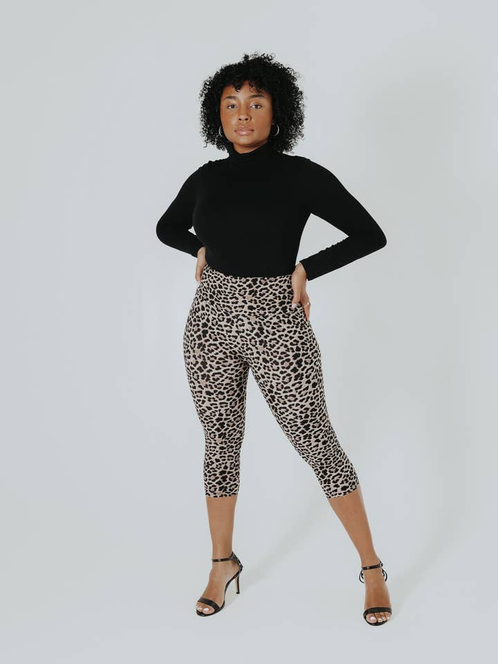 Ann Capri-Leopard Brown for wholesale by Not Only Pants