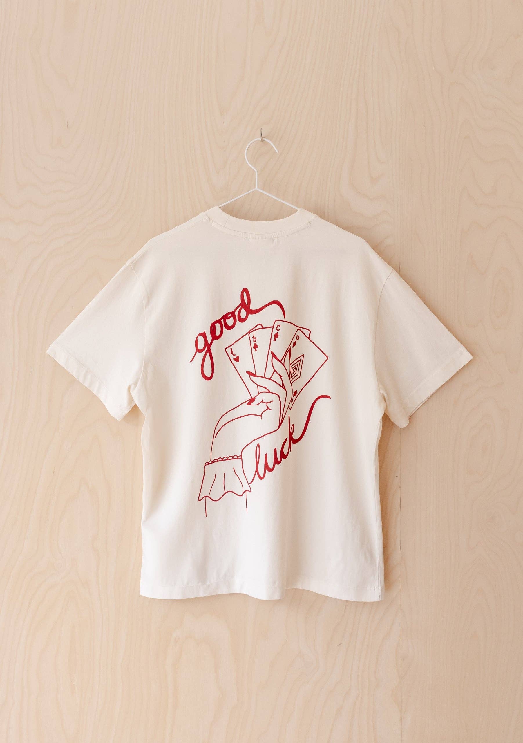 TBCo – wholesale Screen printed t-shirt – Women′s – Cotton T-Shirt in Good Luck Cards4