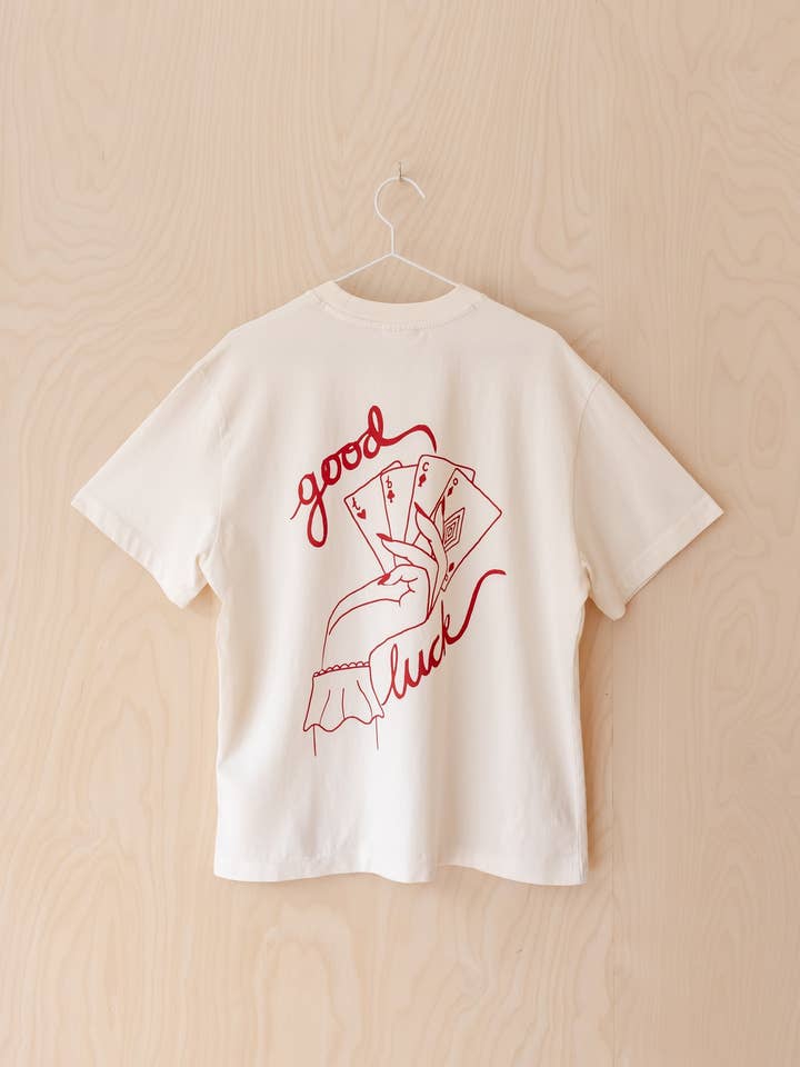 TBCo – wholesale Screen printed t-shirt – Women′s – Cotton T-Shirt in Good Luck Cards4