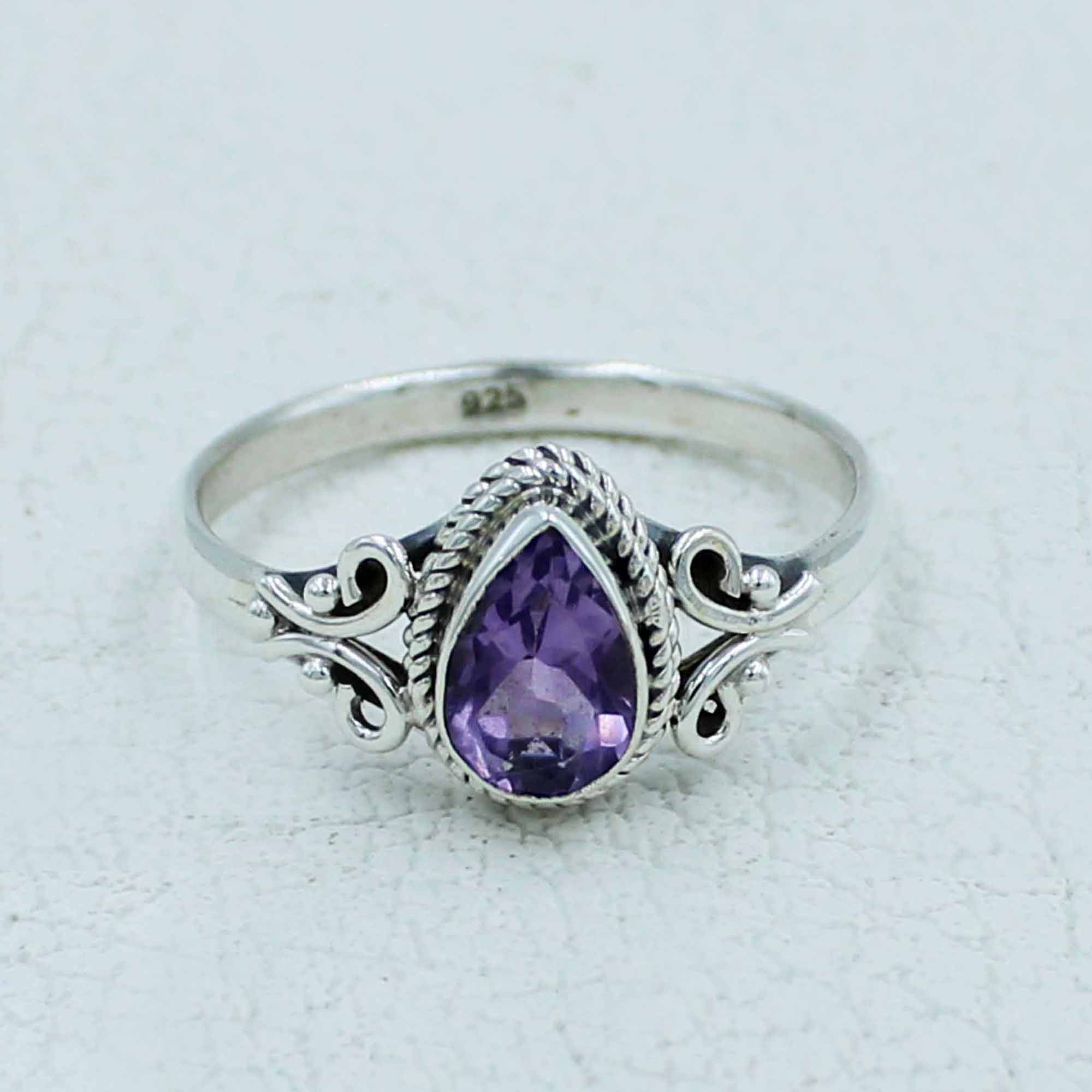 Silvex Jewelry - Wholesale Engagement Ring - Solitaire Citrine Engagement Ring in Sterling Silver1